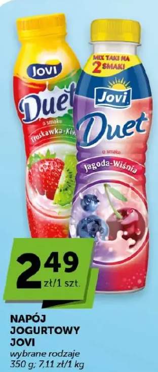 Napój jogurtowy Jovi wybrane rodzaje