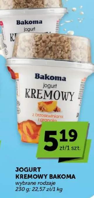 Jogurt kremowy Bakoma wybrane rodzaje