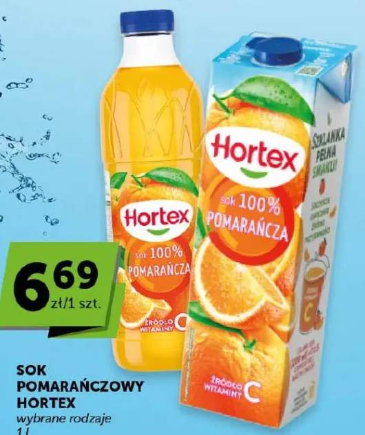 Sok pomarańczowy wybrane rodzaje