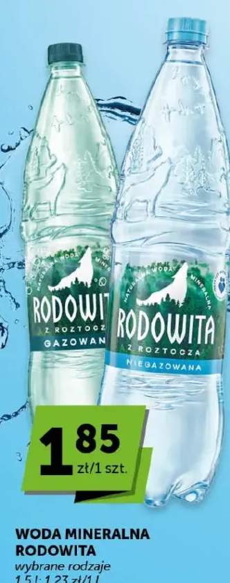 Woda mineralna wybrane rodzaje