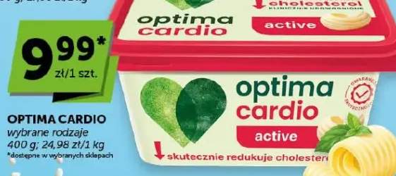 Masło cardio active wybrane rodzaje
