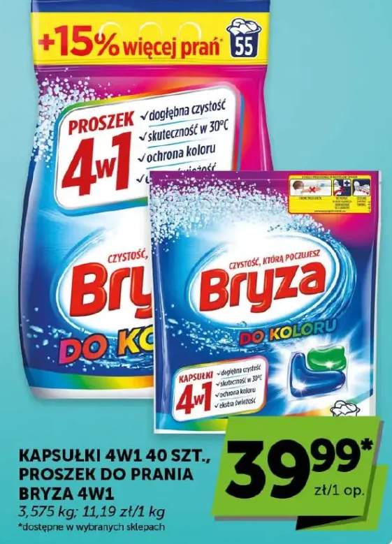 Kapsułki 4w1 do prania do koloru