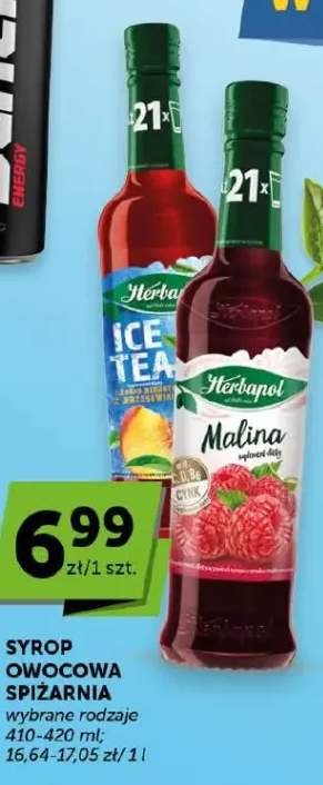 Syrop owocowa spiżarnia wybrane rodzaje