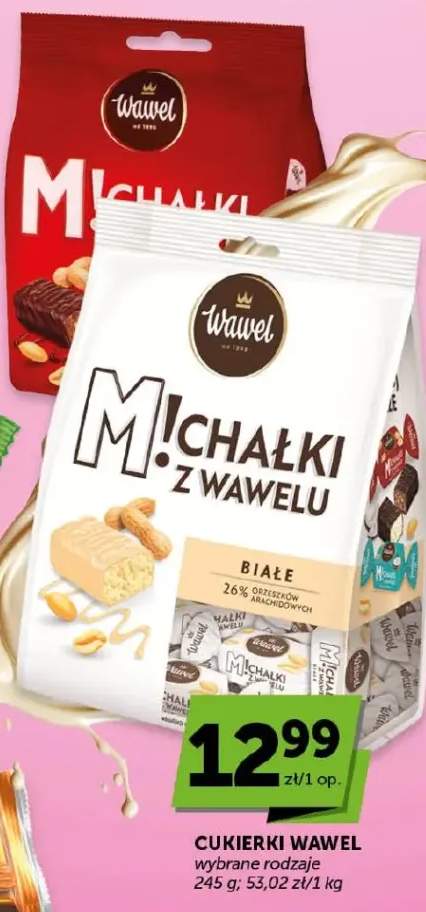 Cukierki Michałki z Wawelu białe