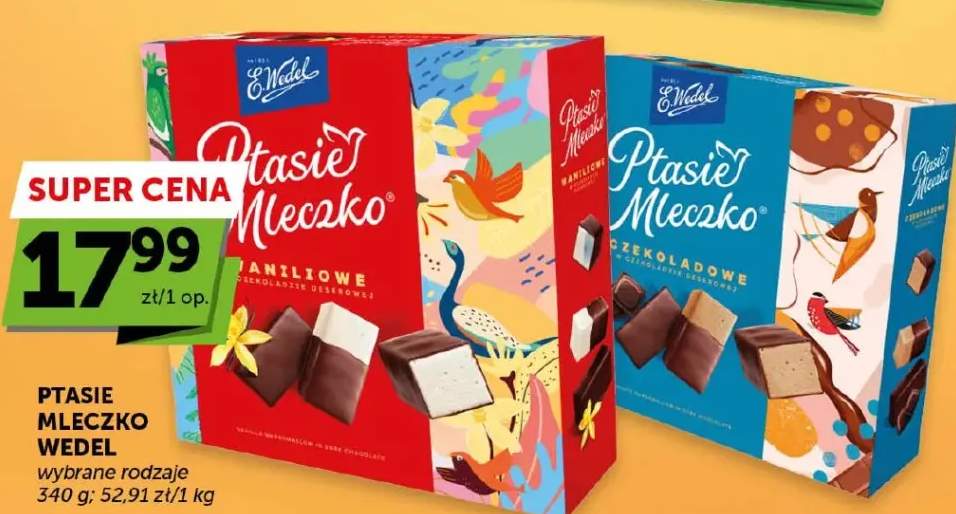 Ptasie mleczko wybrane rodzaje