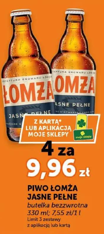 Piwo jasne pełne butelka bezzwrotna