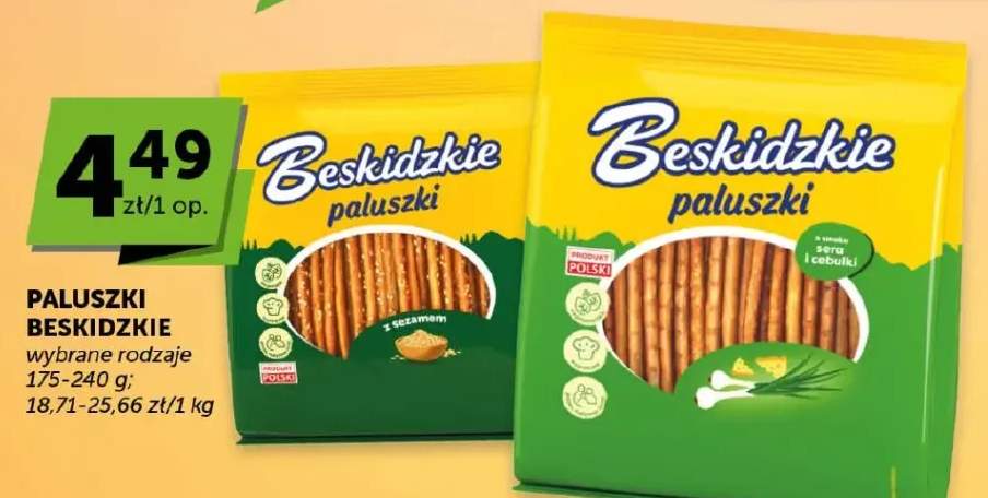 Paluszki wybrane rodzaje