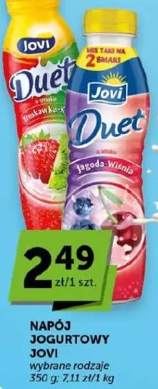 Napój jogurtowy wybrane rodzaje