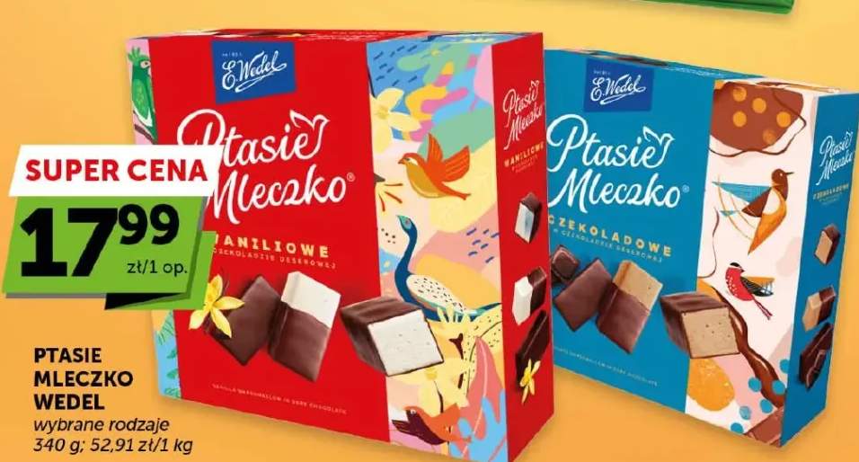 Ptasie mleczko wybrane rodzaje