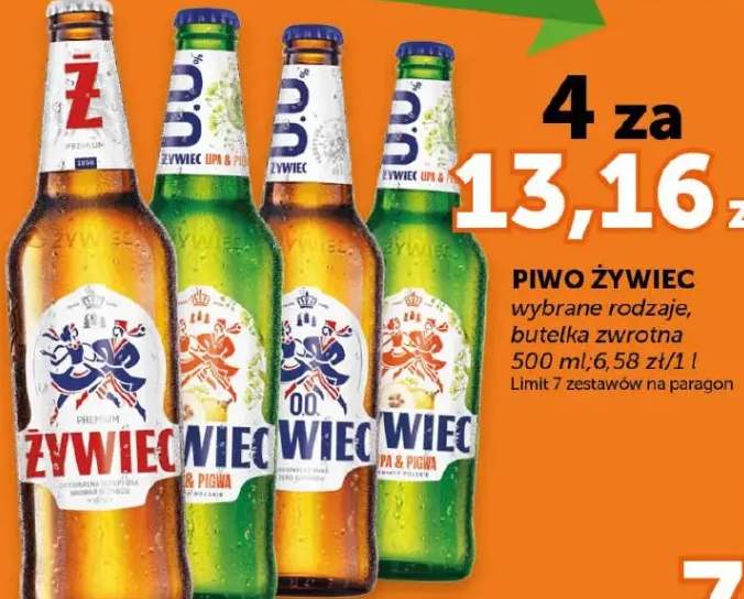 Piwo wybrane rodzaje, butelka zwrotna