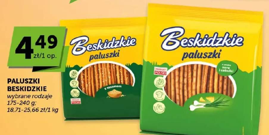 Paluszki wybrane rodzaje