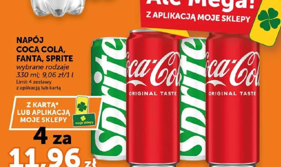Napój Coca Cola wybrane rodzaje