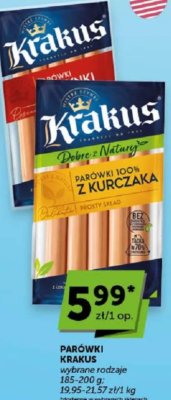 Parówki wybrane rodzaje