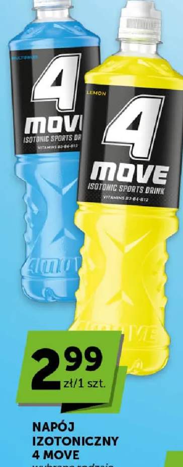 Napój izotoniczny 4 Move wybrane rodzaje