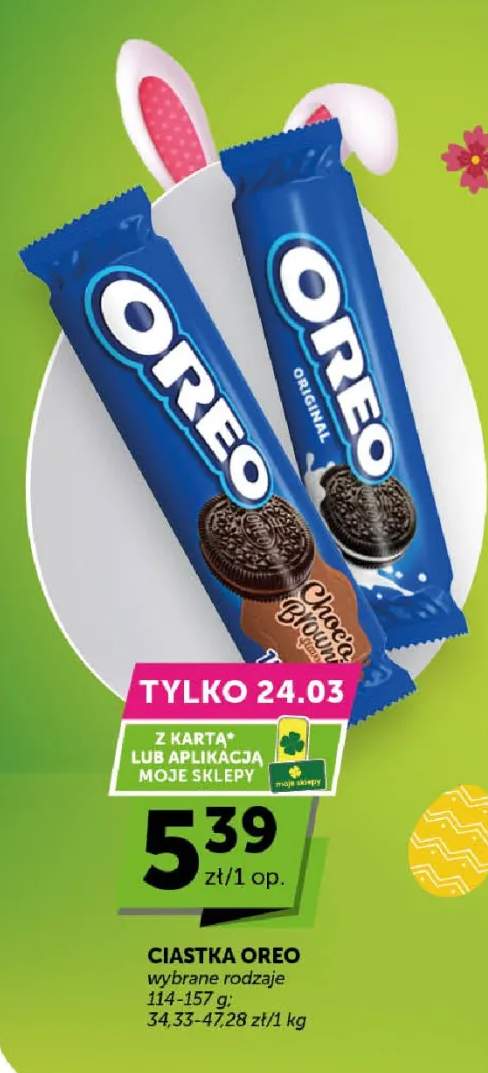Ciastka Oreo wybrane rodzaje