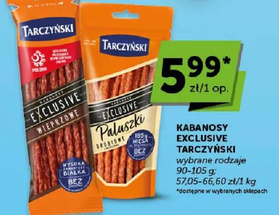 Kabanosy Exclusive wybrane rodzaje