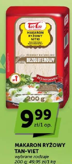 Makaron ryżowy nitki bezglutenowy