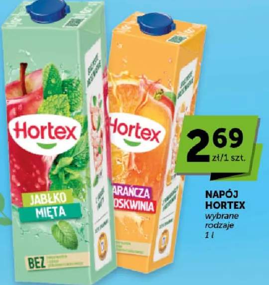 Napój Hortex wybrane rodzaje