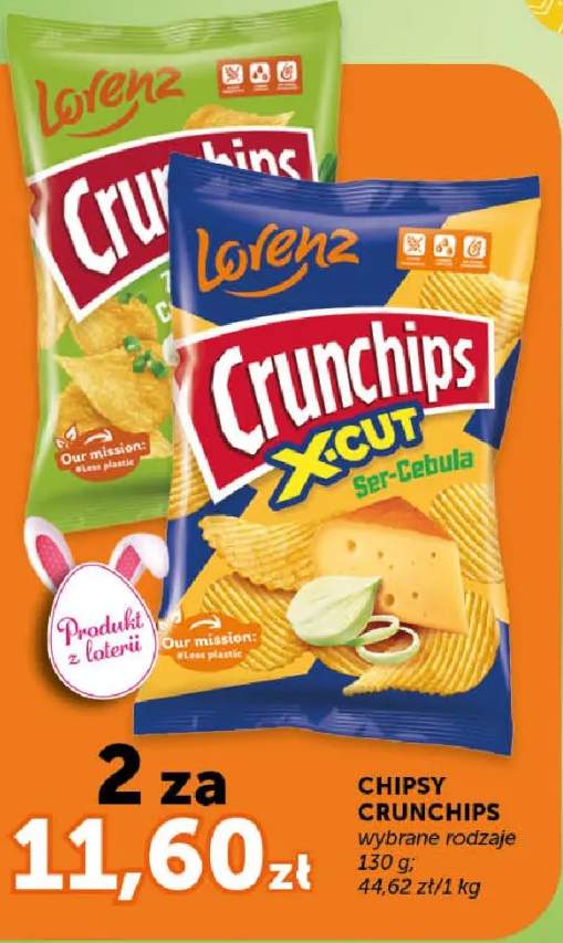 Chipsy Crunchips wybrane rodzaje