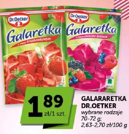 Galaretka o smaku truskawkowym