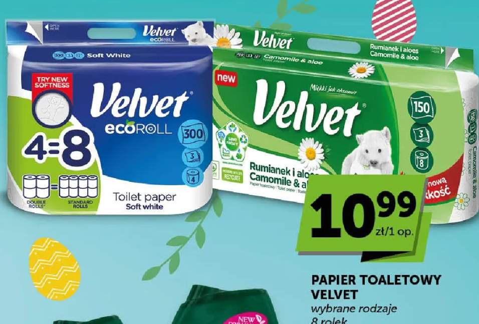 Papier toaletowy wybrane rodzaje 8 rolek