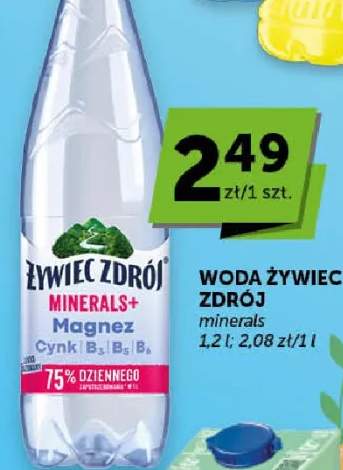 Woda mineralna Minerals+ Magnez Cynk B1 B5 B6