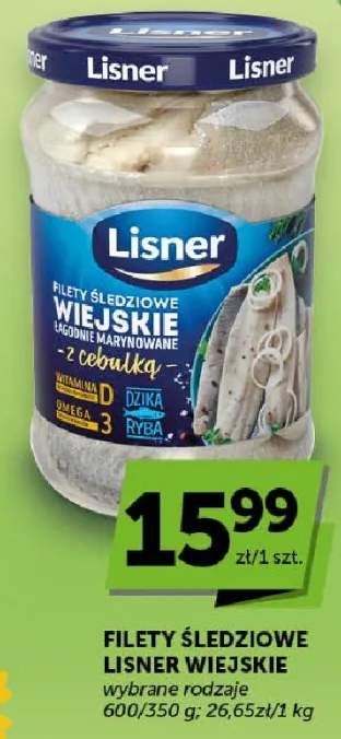 Filety śledziowe wiejskie łagodnie marynowane z cebulką