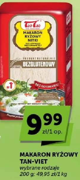 Makaron ryżowy nitki bezglutenowy