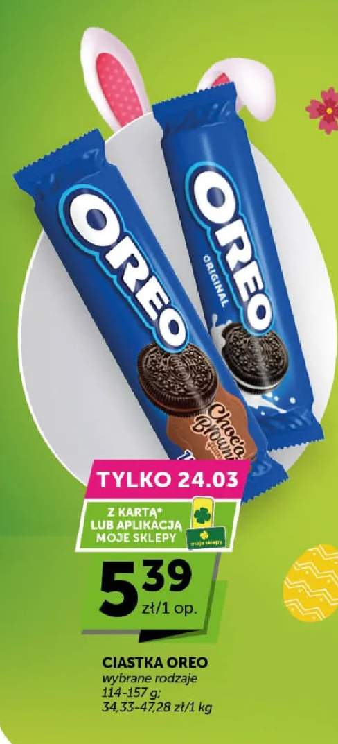 Ciastka Oreo wybrane rodzaje