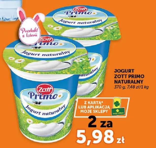 Jogurt naturalny Zott Primo