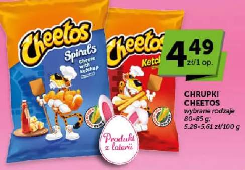 Chrupki Cheetos wybrane rodzaje