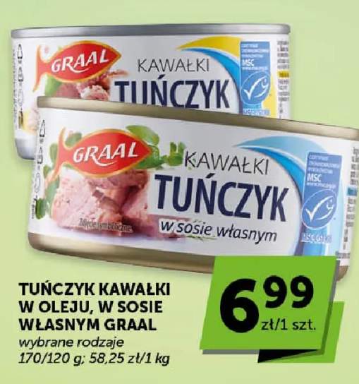 Tuńczyk kawałki w sosie własnym