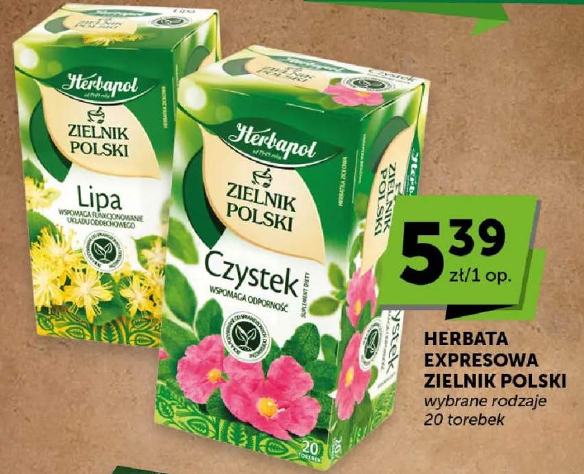 Herbata ekspresowa Zielnik Polski Czystek
