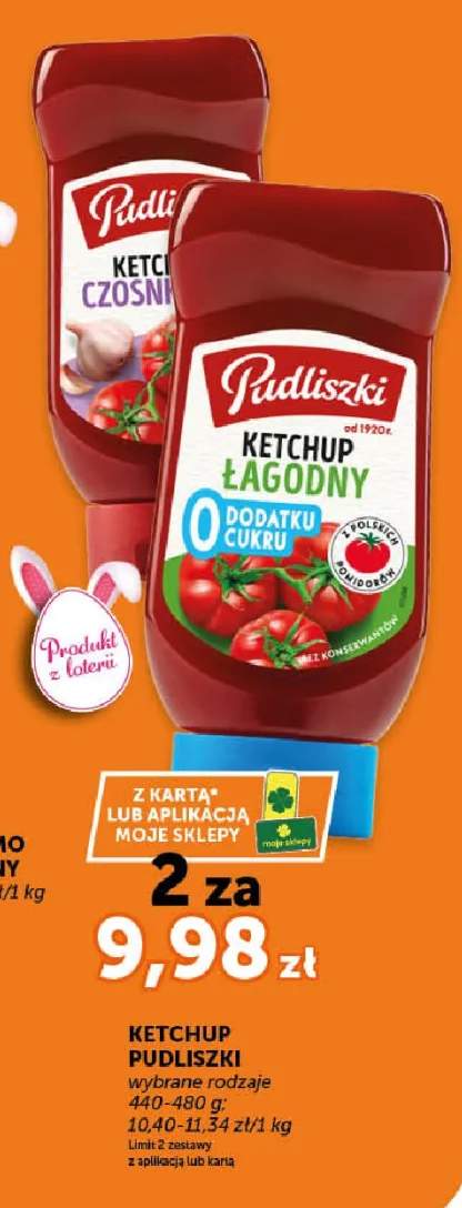 Ketchup łagodny 0 dodatku cukru