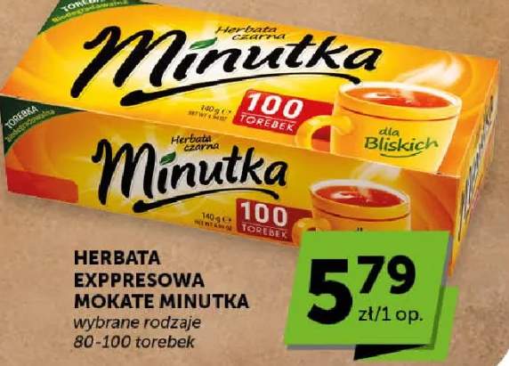 Herbata ekspresowa mokate minutka