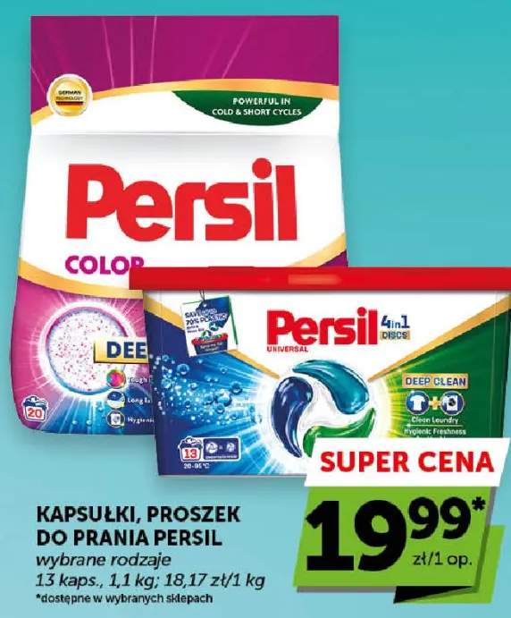 Kapsułki, proszek do prania Persil