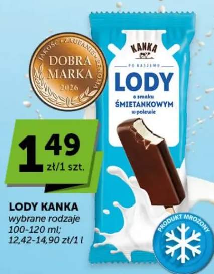 Lody o smaku śmietankowym w polewie wybrane rodzaje