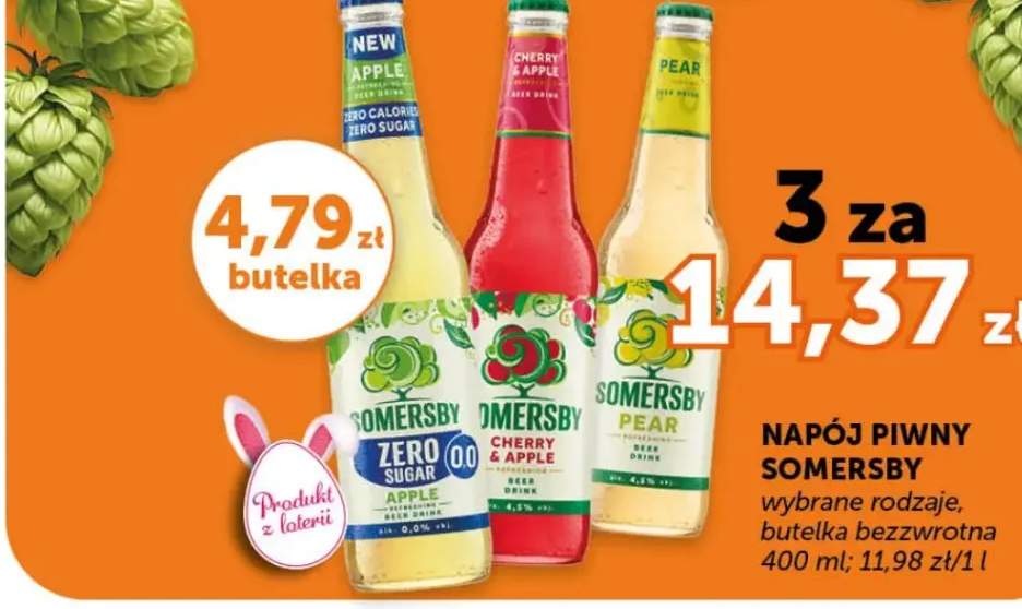 Napój piwny Apple Zero Sugar