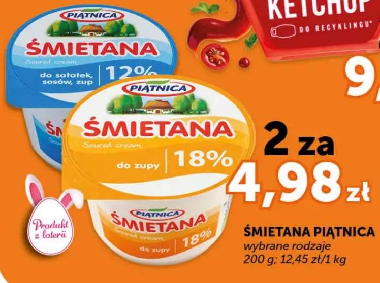 Śmietana wybrane rodzaje