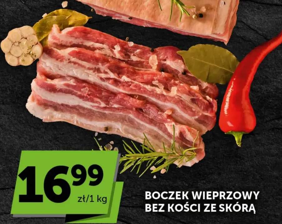 Boczek wieprzowy bez kości ze skórą