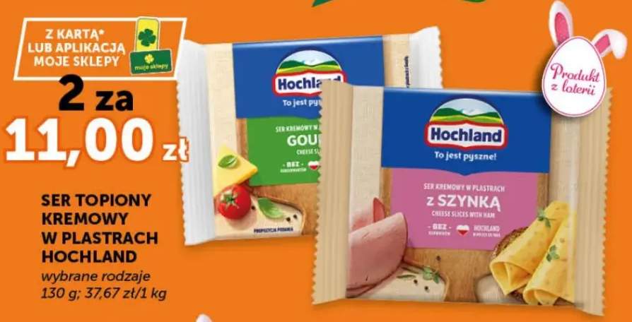 Ser topiony kremowy gouda w plastrach