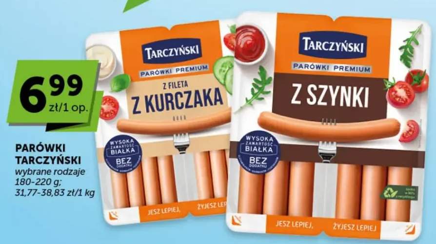 Parówki wybrane rodzaje