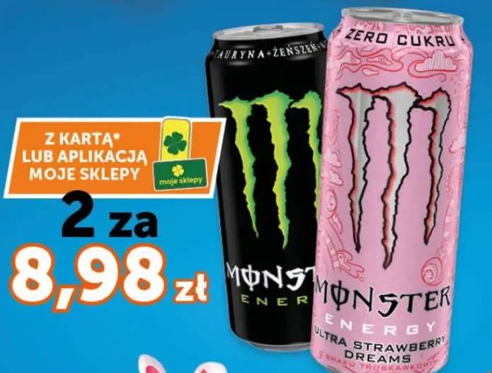 Napój energetyczny Monster wybrane rodzaje
