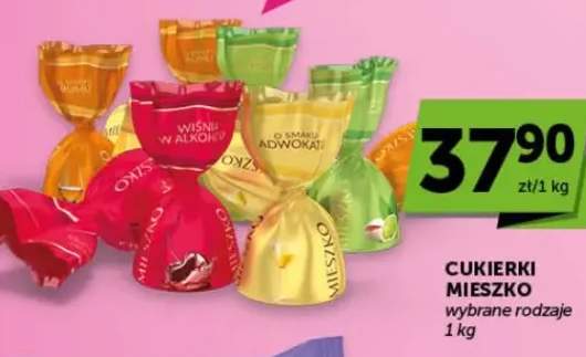 Cukierki Mieszko wybrane rodzaje