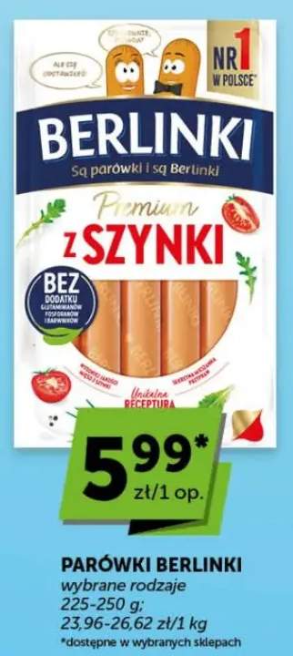 Parówki Premium z szynki