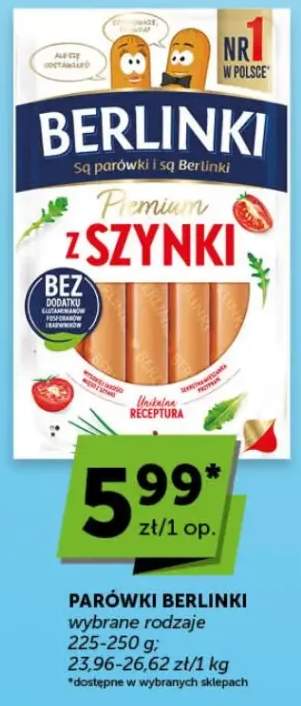 Parówki Premium z szynki