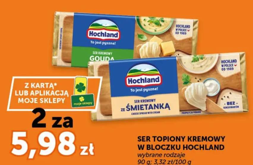 Ser topiony kremowy w bloczku ze śmietanką
