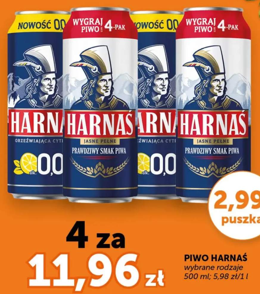 Piwo Harnaś wybrane rodzaje