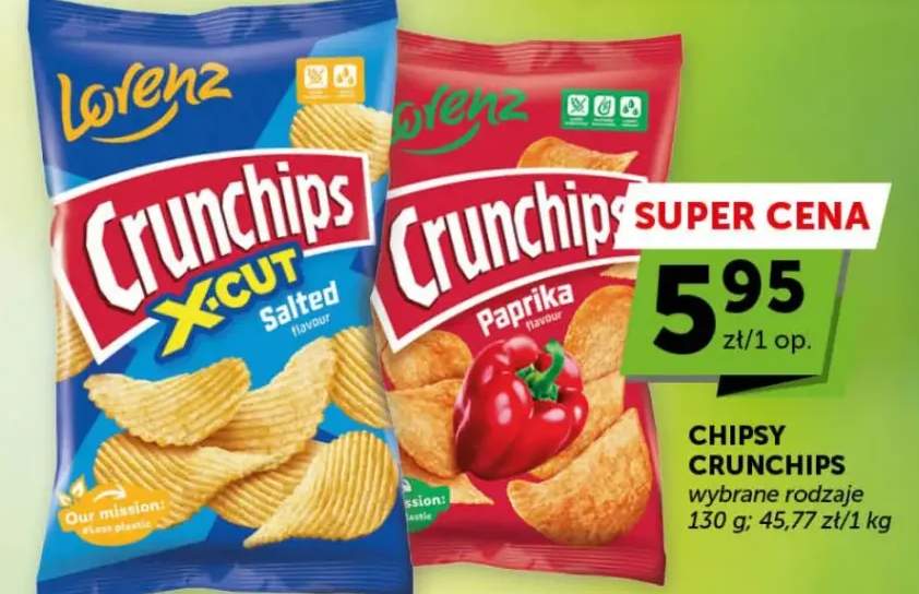 Chipsy Crunchips wybrane rodzaje