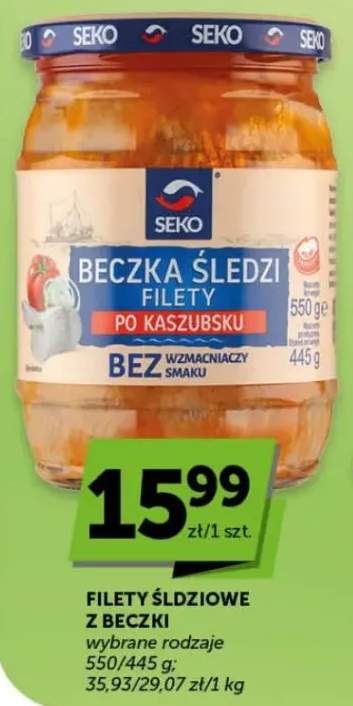 Filety śledziowe z beczki wybrane rodzaje